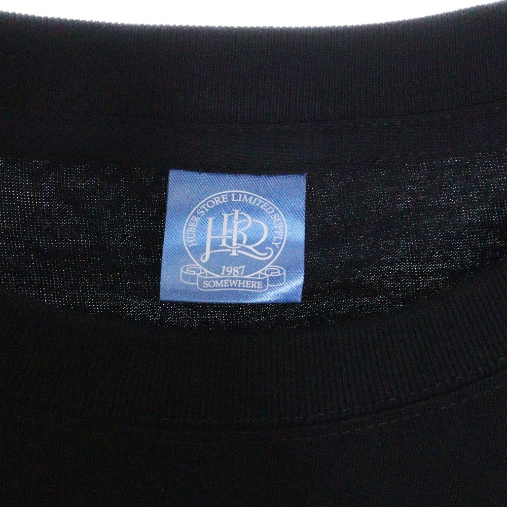 HUBER STORE(ヒューバーストア) 25SS ORIGINAL ENBLEM TEE オリジナルエンブレムTシャツ ブラック