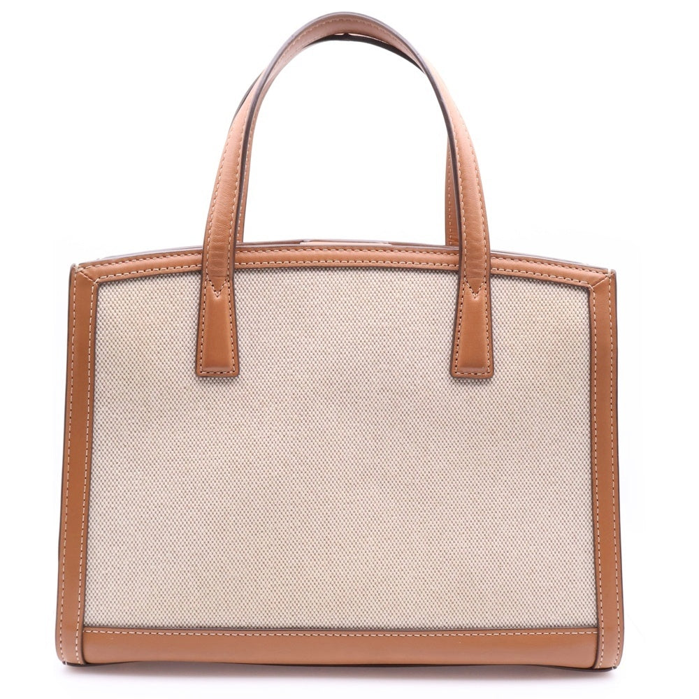 TORY BURCH(トリー バーチ) 2WAY キャンバス ショルダー ハンドバッグ レディース ベージュ