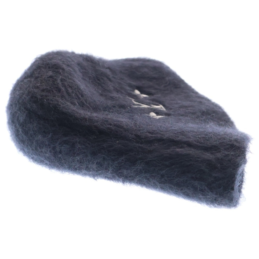 LOUIS VUITTON(ルイヴィトン) LV Fluffy Hat フラフィー ミックスウール ロゴ エンブロイダリー バケットハット 帽子 レディース ブラック M7792M