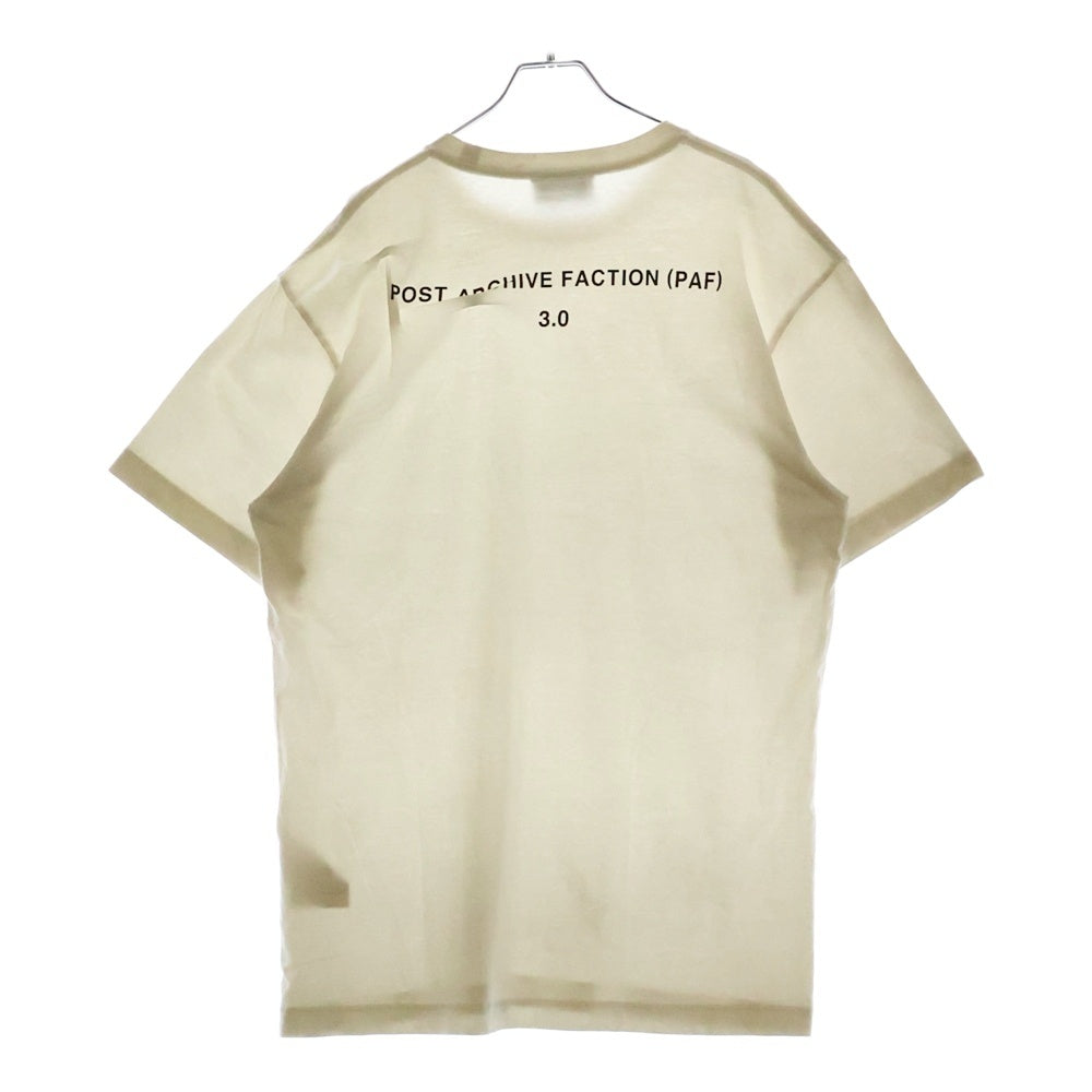 POST ARCHIVE FACTION(ポストアーカイブファクション) クルーネック 半袖Tシャツ プレーンカットソー ホワイト