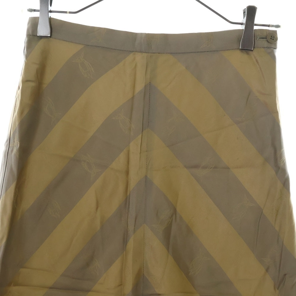 UNDERCOVER(アンダーカバー) 00SS ×WTAPS Paint Skirt ダブルタップス バイアス キュプラ タイトスカート レディース ベージュ K89