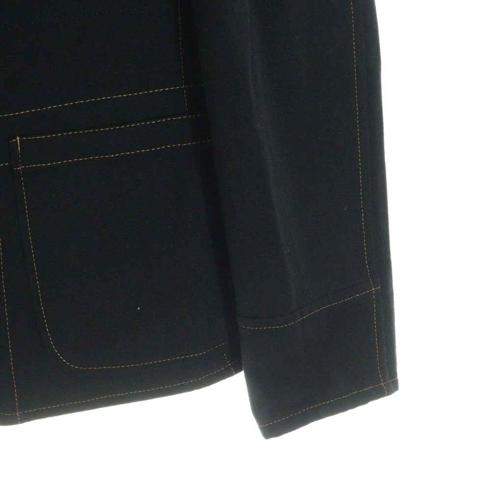 Y's for men(ワイズフォーメン) 02AW ステッチデザイン シングルテーラードジャケット ブラック MM-J05-122