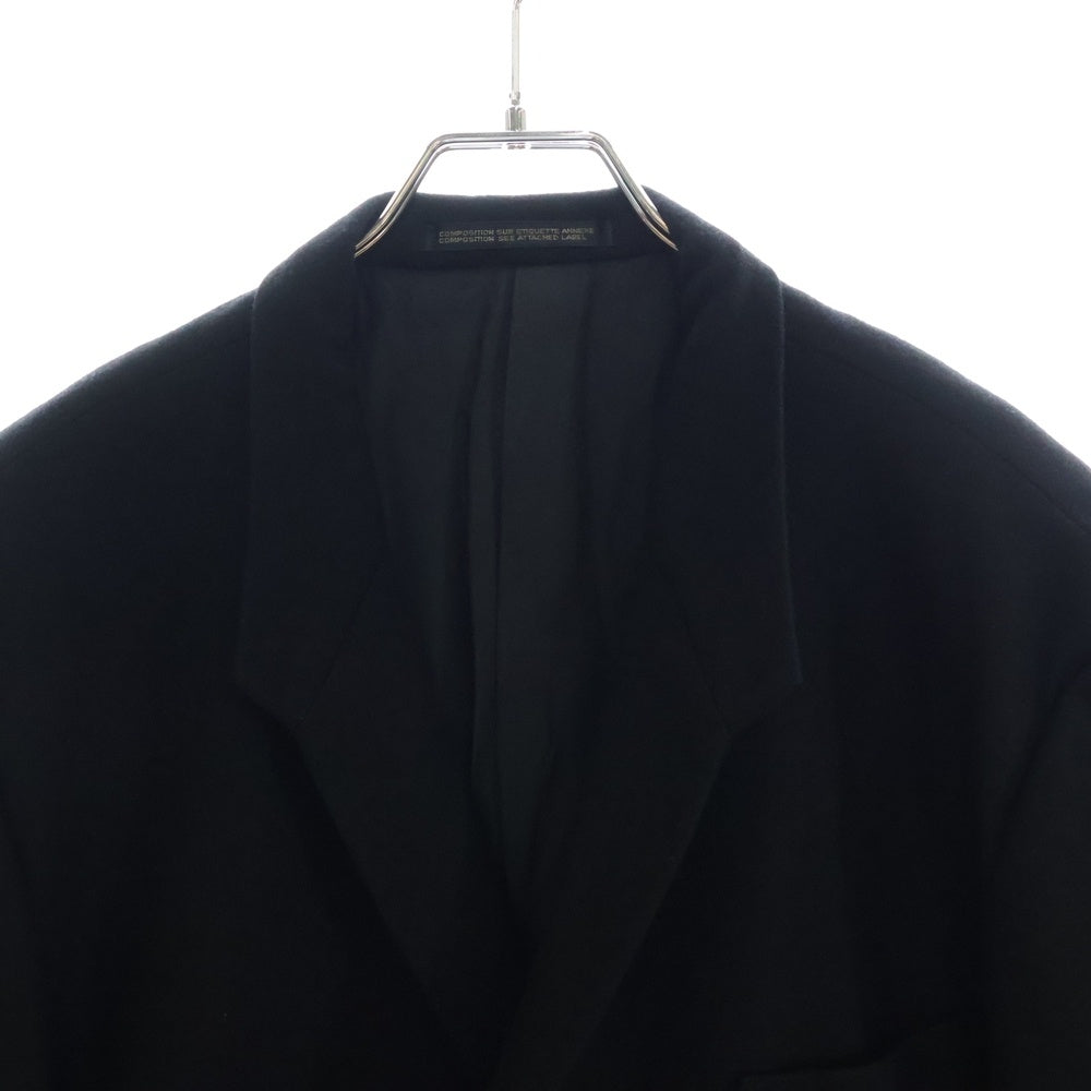 Yohji Yamamoto POUR HOMME(ヨウジヤマモト プールオム) 93AW ウール混 ダブルテーラードジャケット ブラック HP-J44-113
