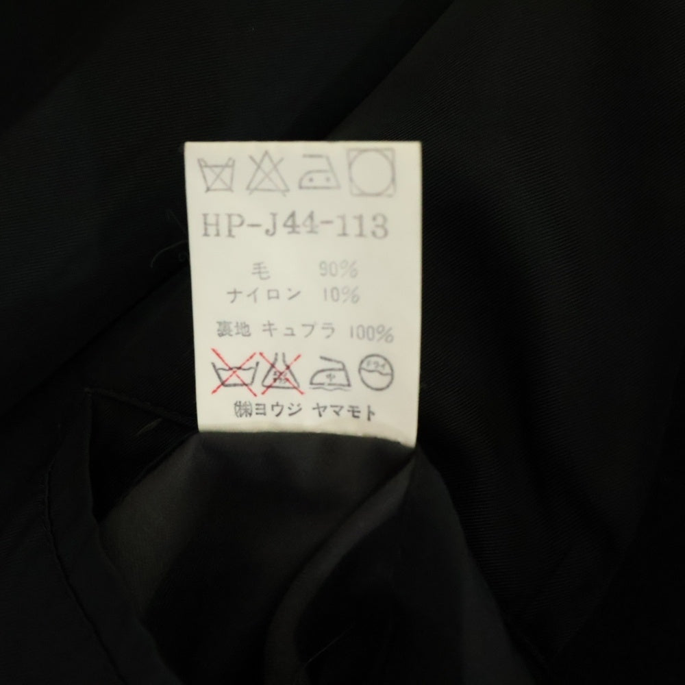 Yohji Yamamoto POUR HOMME(ヨウジヤマモト プールオム) 93AW ウール混 ダブルテーラードジャケット ブラック HP-J44-113