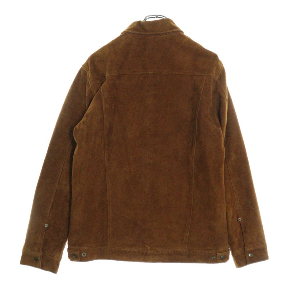 NEIGHBORHOOD(ネイバーフッド) 12AW スウェード ゴートレザートラッカージャケット ブラウン 122TNNH-JKM03