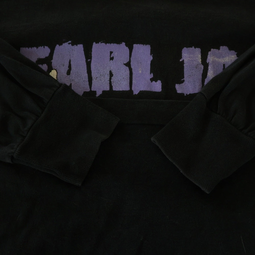 VINTAGE(ヴィンテージ) 90S VINTAGE PEARL JAM ALIVE FRUIT OF THE LOOM ヴィンテージ パールジャム アライブ クルーネック 長袖Tシャツ カットソー ブラック