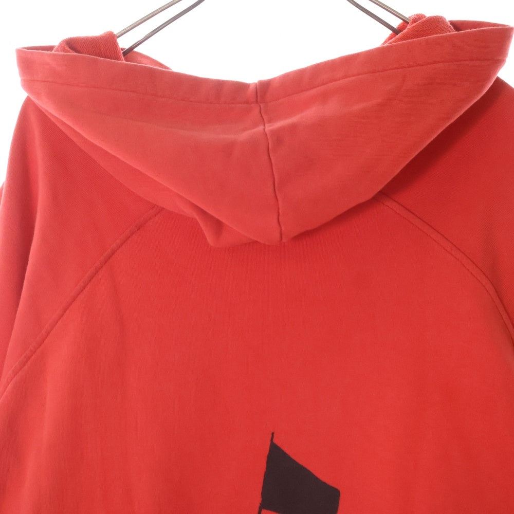 RAF SIMONS(ラフシモンズ) 21SS ARCHIVER REDUX テロ期 復刻 プルオーバー スウェット パーカー レッド A01-126