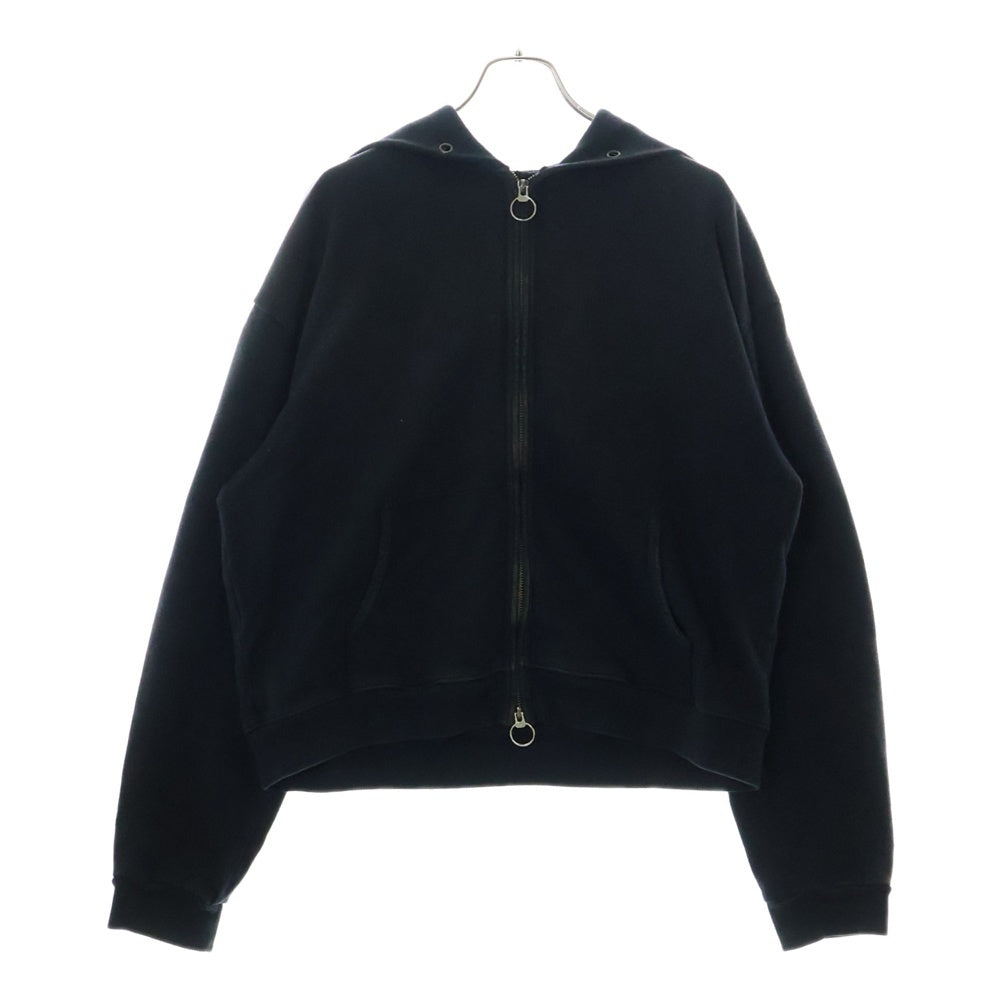 KAPITAL(キャピタル) ZIP UP HOODIE ユーズド加工 ジップアップ フーディ スウェットパーカー ネイビー K2503LC110
