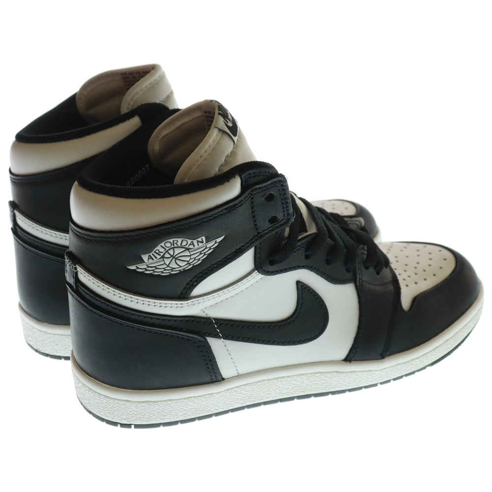 NIKE(ナイキ) AIR JORDAN 1 HIGH 85 BLACK WHITE エアジョーダン ハイカットスニーカー ホワイト/ブラック US9/27cm BQ4422-001