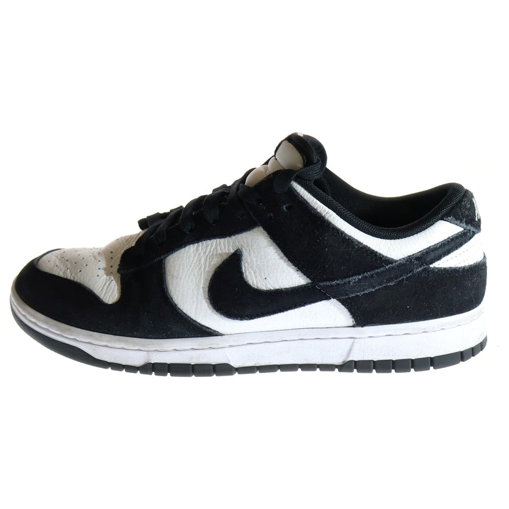 NIKE(ナイキ) DUNK LOW SUEDE ダンク ロー スウェード ローカット スニーカー パンダ ブラック/ホワイト US8.5/26.5cm FQ8249-100