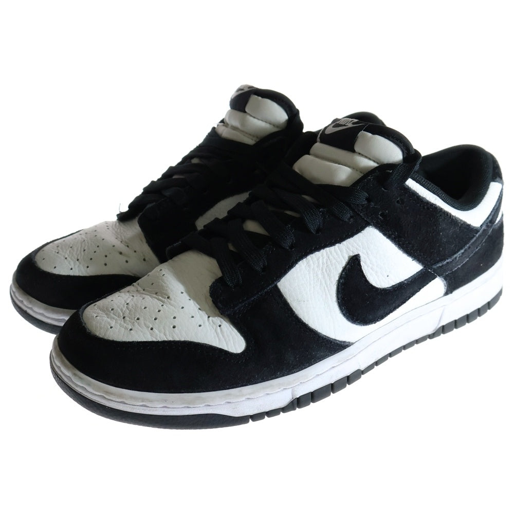 NIKE(ナイキ) DUNK LOW SUEDE ダンク ロー スウェード ローカット スニーカー パンダ ブラック/ホワイト US8.5/26.5cm FQ8249-100