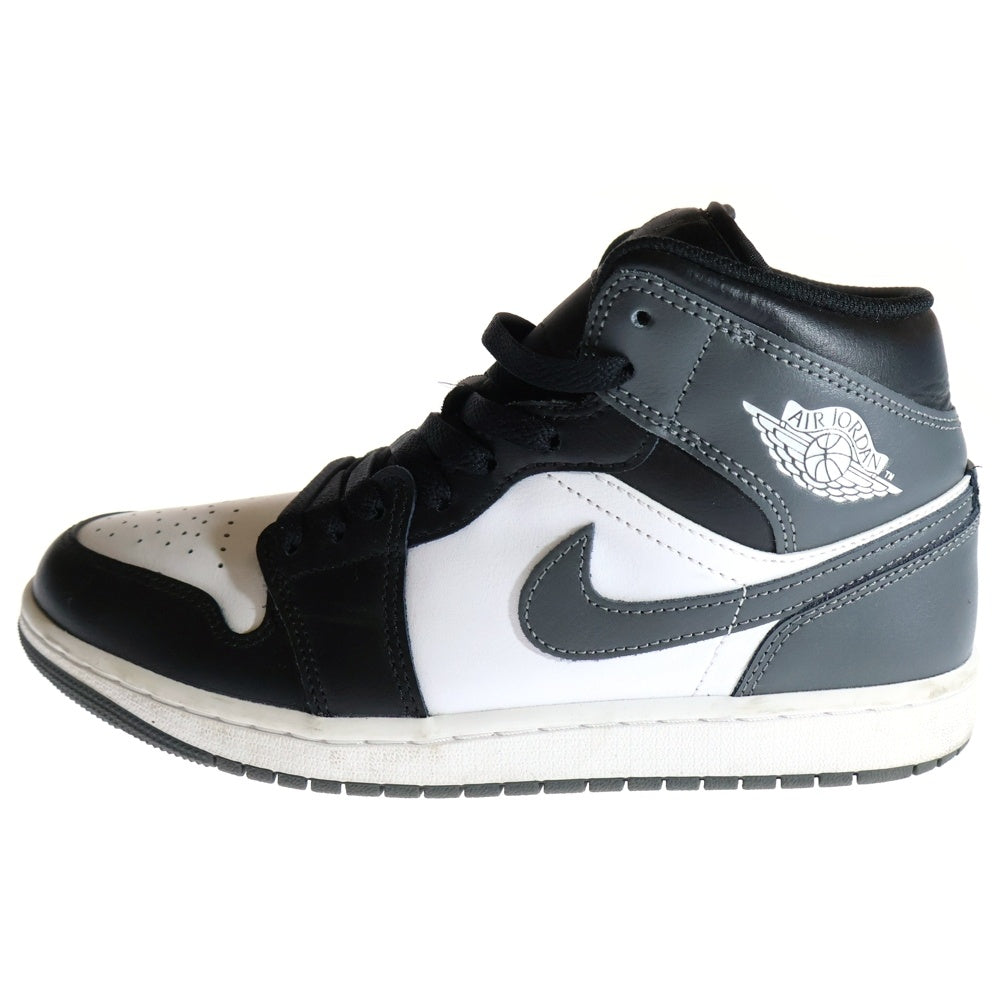 NIKE(ナイキ) AIR JORDAN 1 MID エアジョーダン1 ミッドカットスニーカー ブラック/ホワイト US8.5/26.5cm DQ8426-001