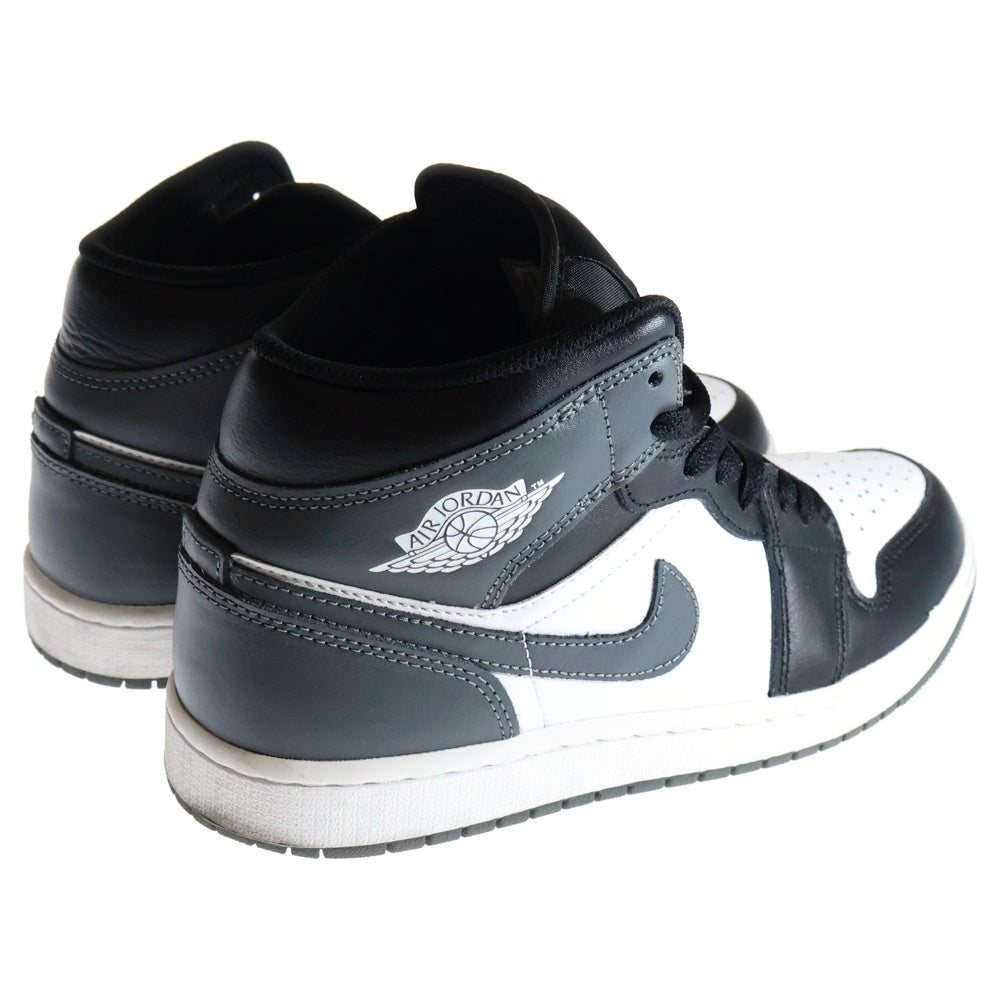 NIKE(ナイキ) AIR JORDAN 1 MID エアジョーダン1 ミッドカットスニーカー ブラック/ホワイト US8.5/26.5cm DQ8426-001