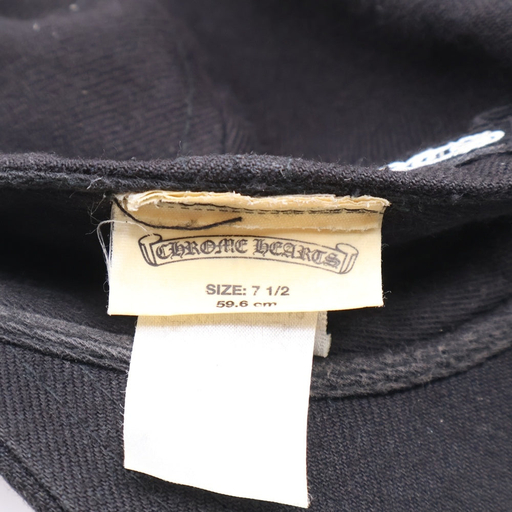 CHROME HEARTS(クロムハーツ) BASEBALL TRUCKER CAP ホースシュー刺繍 ベースボール トラッカー キャップ 帽子 ブラック