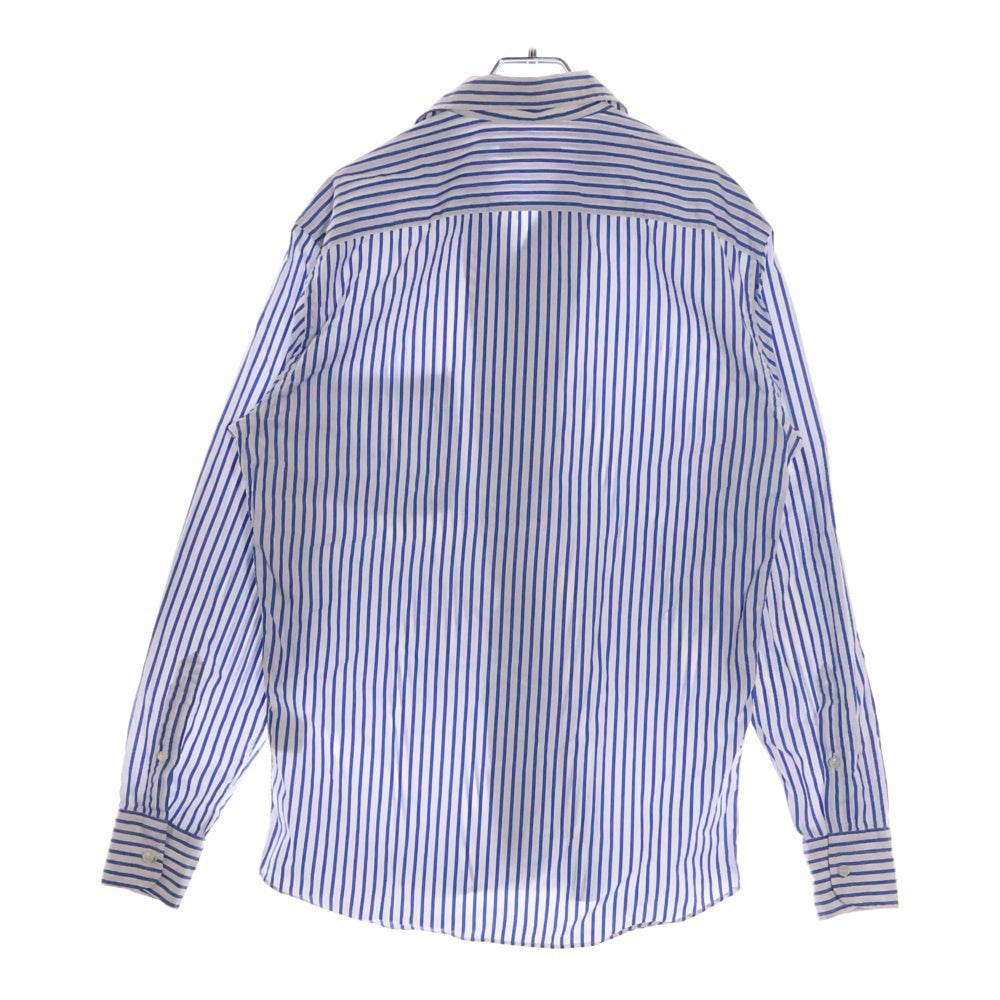 Loro Piana(ロロピアーナ) ストライプ コットン 長袖シャツ ブルー/ホワイト MAB1852