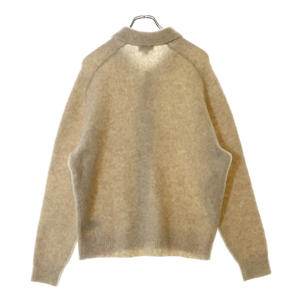 Calvin Klein(カルバンクライン) BUTTON COLLAR KNIT CARDIGAN ボタンカラー ニットカーディガン アイボリー J326675