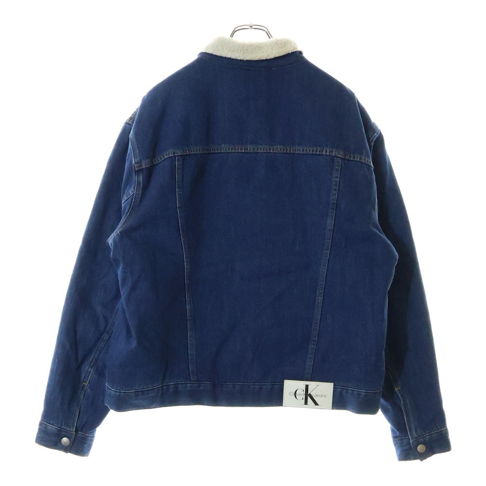 Calvin Klein(カルバンクライン) レギュラー90S ボア デニムシェルパジャケット インディゴ J325844