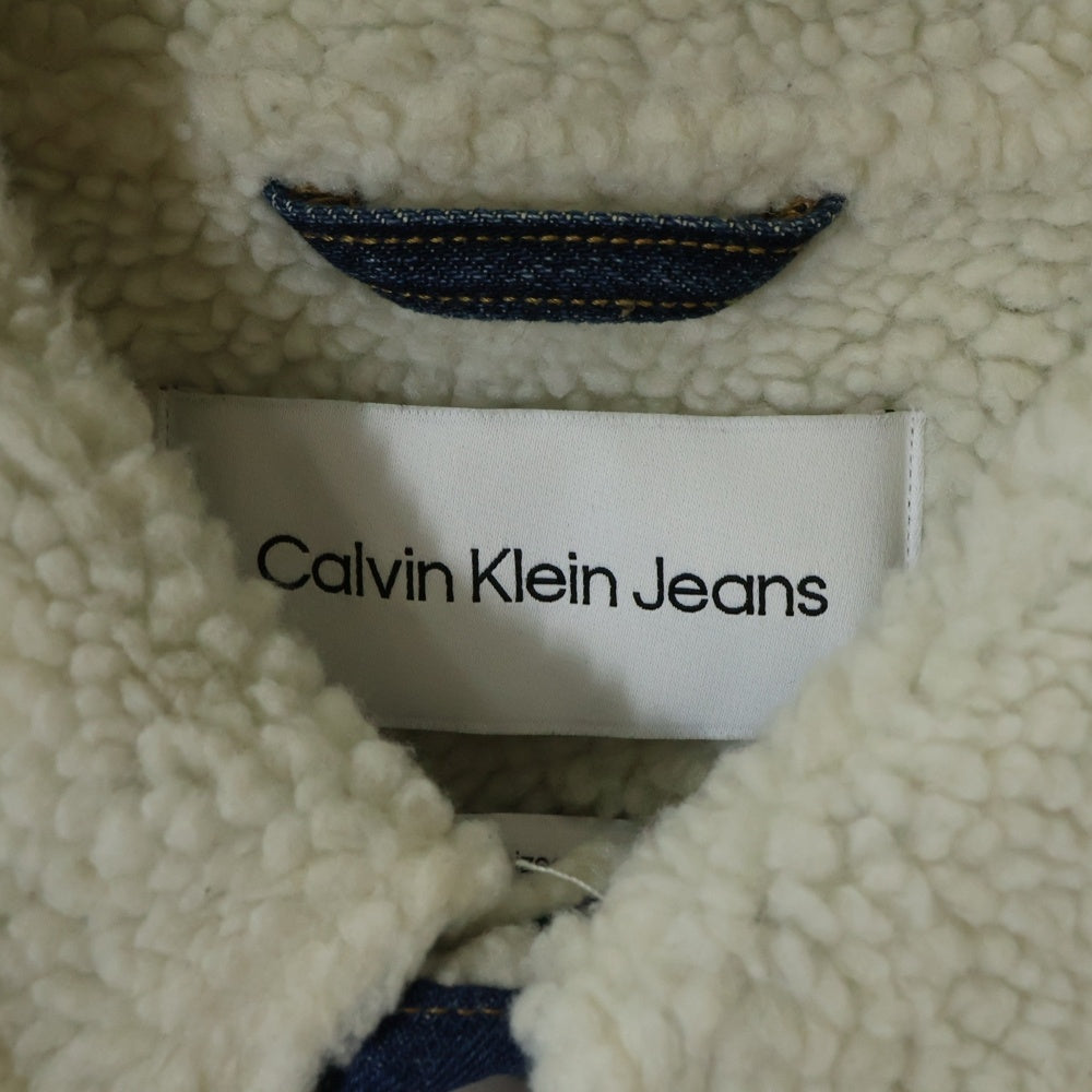 Calvin Klein(カルバンクライン) レギュラー90S ボア デニムシェルパジャケット インディゴ J325844
