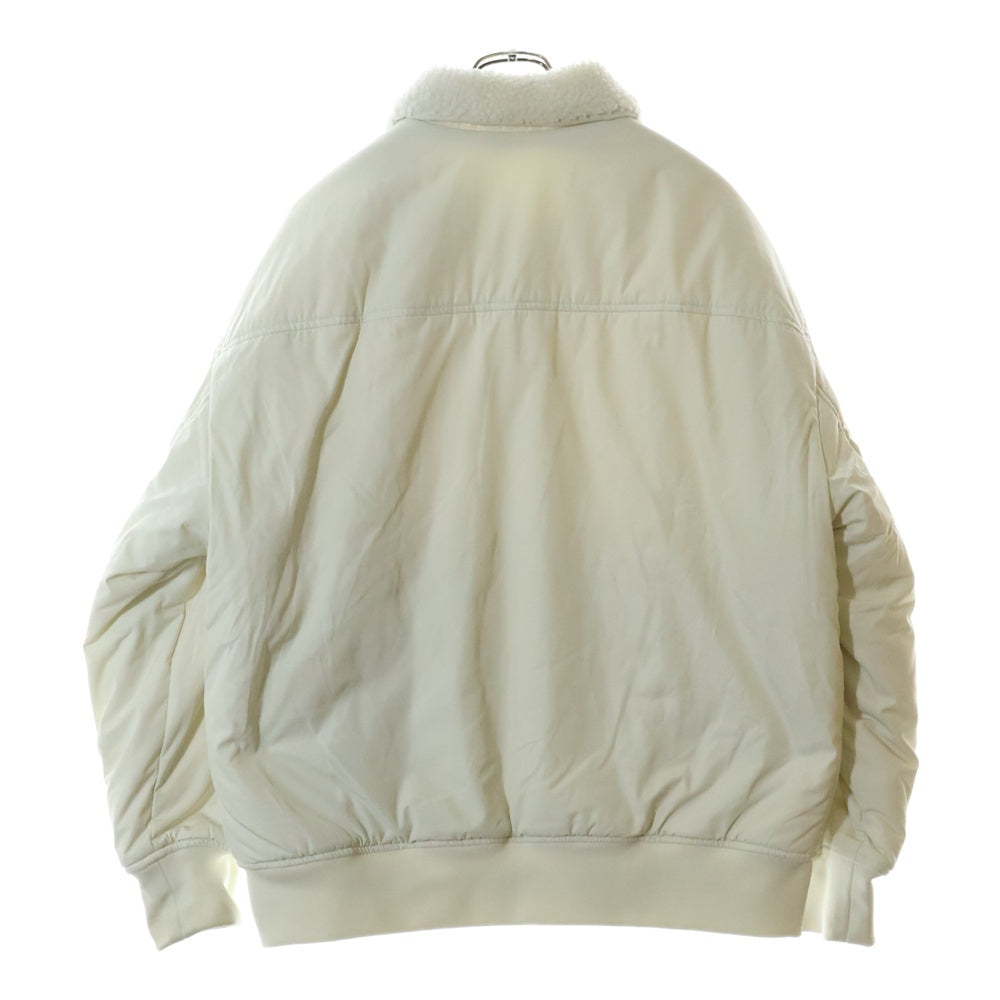 Calvin Klein(カルバンクライン) リバーシブル ボア シェルパ ボンバージャケット ホワイト J324123