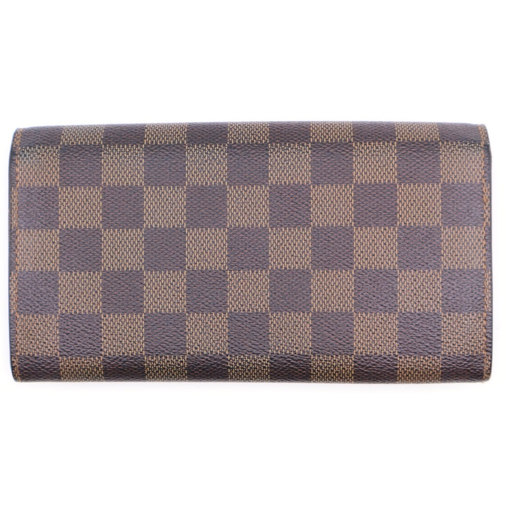LOUIS VUITTON(ルイヴィトン) ポシェット・ポルト モネ カルト クレディ ダミエ 長財布 ウォレット PVC ブラウン N61724 CA1077
