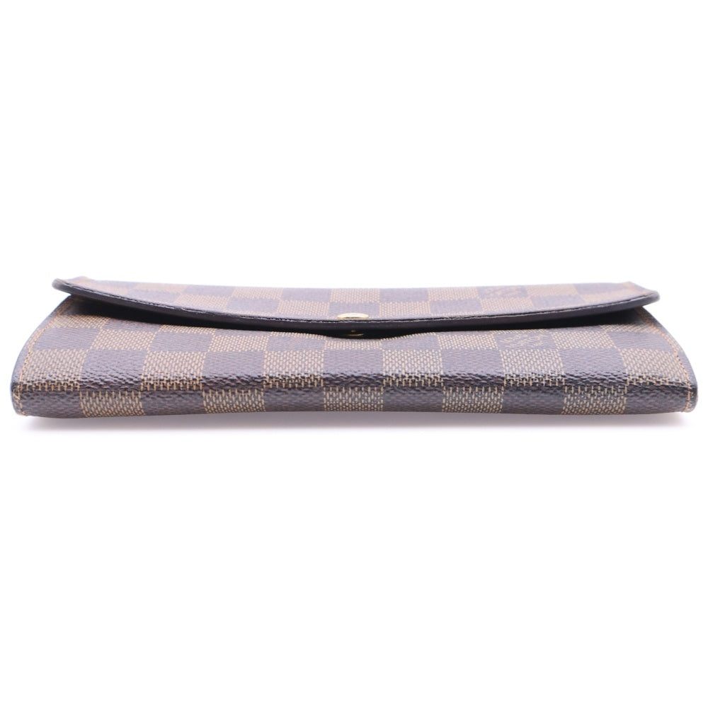 LOUIS VUITTON(ルイヴィトン) ポシェット・ポルト モネ カルト クレディ ダミエ 長財布 ウォレット PVC ブラウン N61724 CA1077