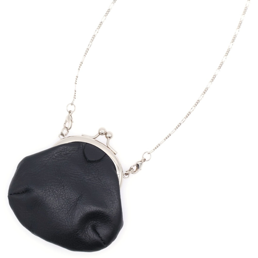 Y's(ワイズ) MEDIUM GLOSS LEATHER CLASP NECKLACE ミディアム グロスレザー クラスプ ネックレス ブラック YR-A03-711-1-02