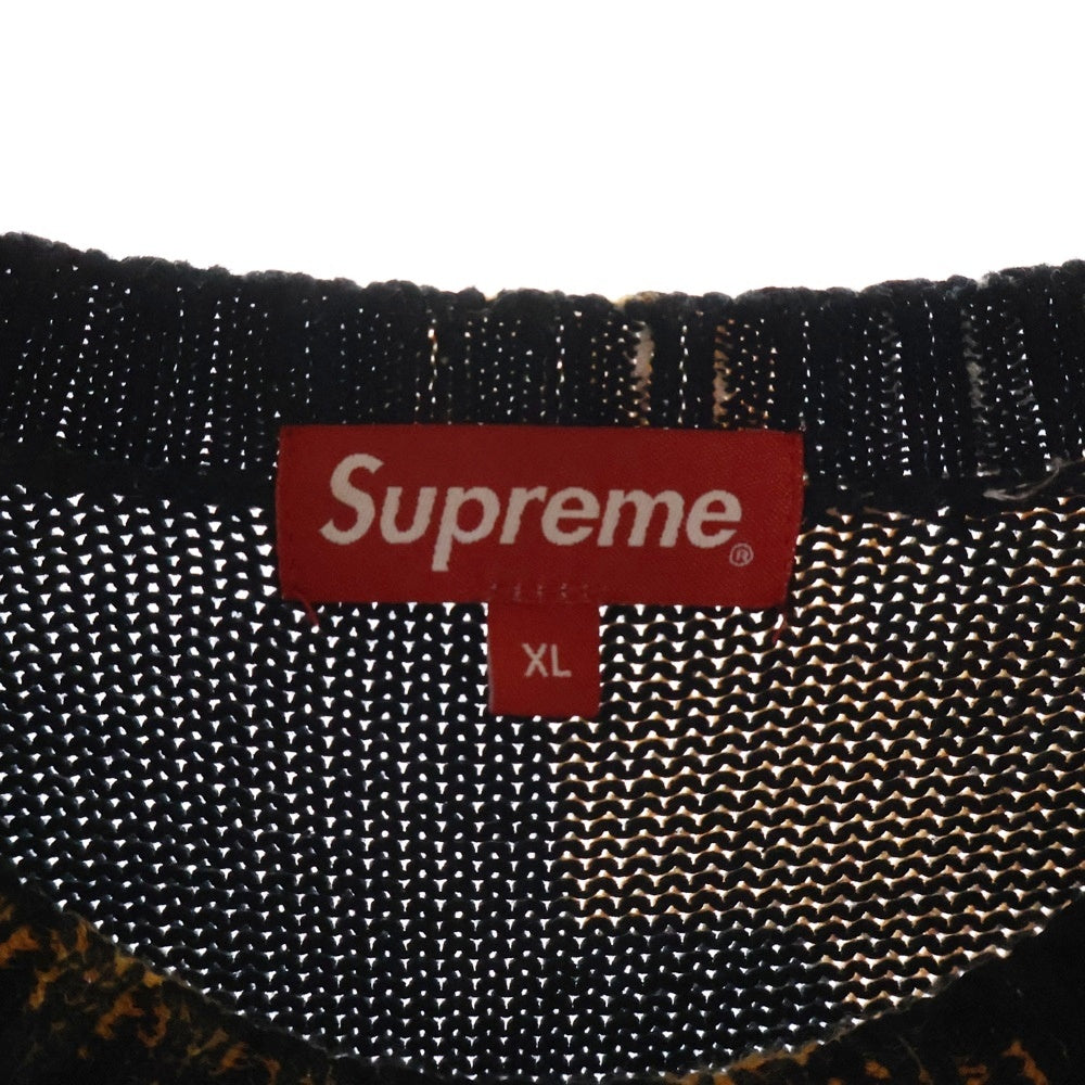 SUPREME(シュプリーム) 22SS Nate Lowman Sweater ネイト ローマン ニット セーター ブラック