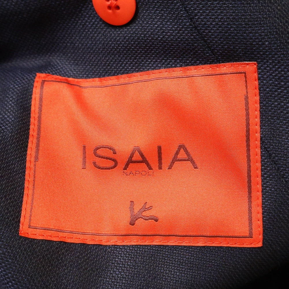 ISAIA(イザイア) SAILOR JACKET ウール 3B シングル テーラードジャケット ブルゾン ネイビー PR410004553