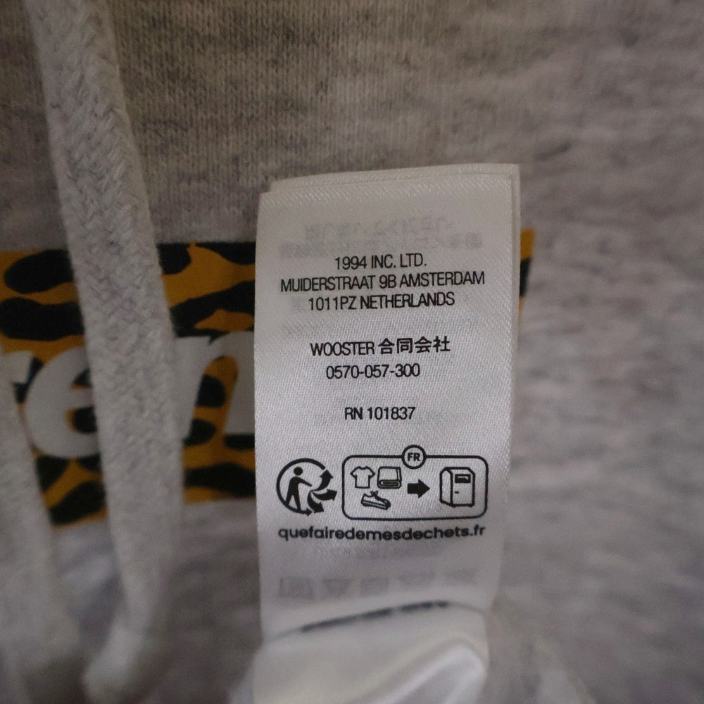 SUPREME(シュプリーム) 24SS Shanghai Box Logo Hooded Sweatshirt 上海 ボックス ロゴ スウェット プルオーバー パーカー グレー