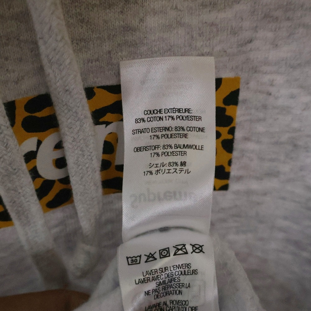 SUPREME(シュプリーム) 24SS Shanghai Box Logo Hooded Sweatshirt 上海 ボックス ロゴ スウェット プルオーバー パーカー グレー