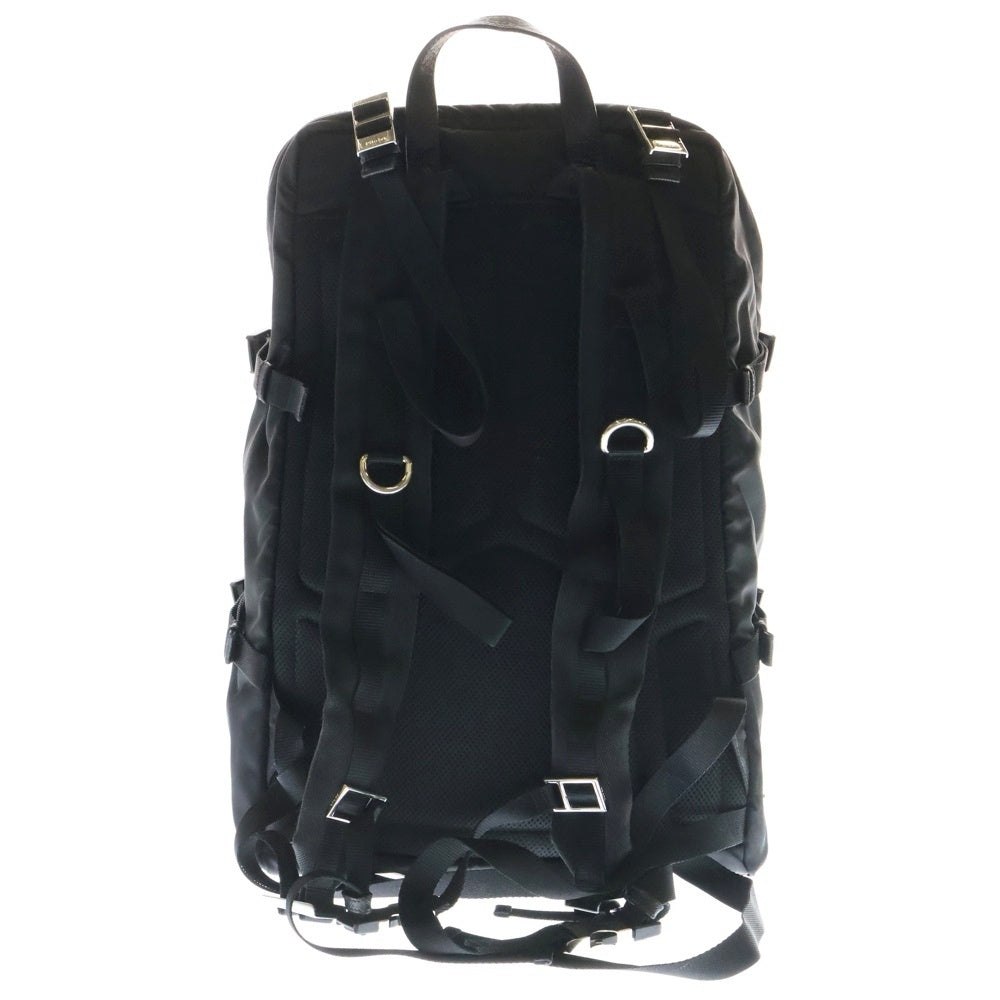 PRADA(プラダ) トライアングルプレート ナイロン バックパック リュック ブラック 165 VZ022