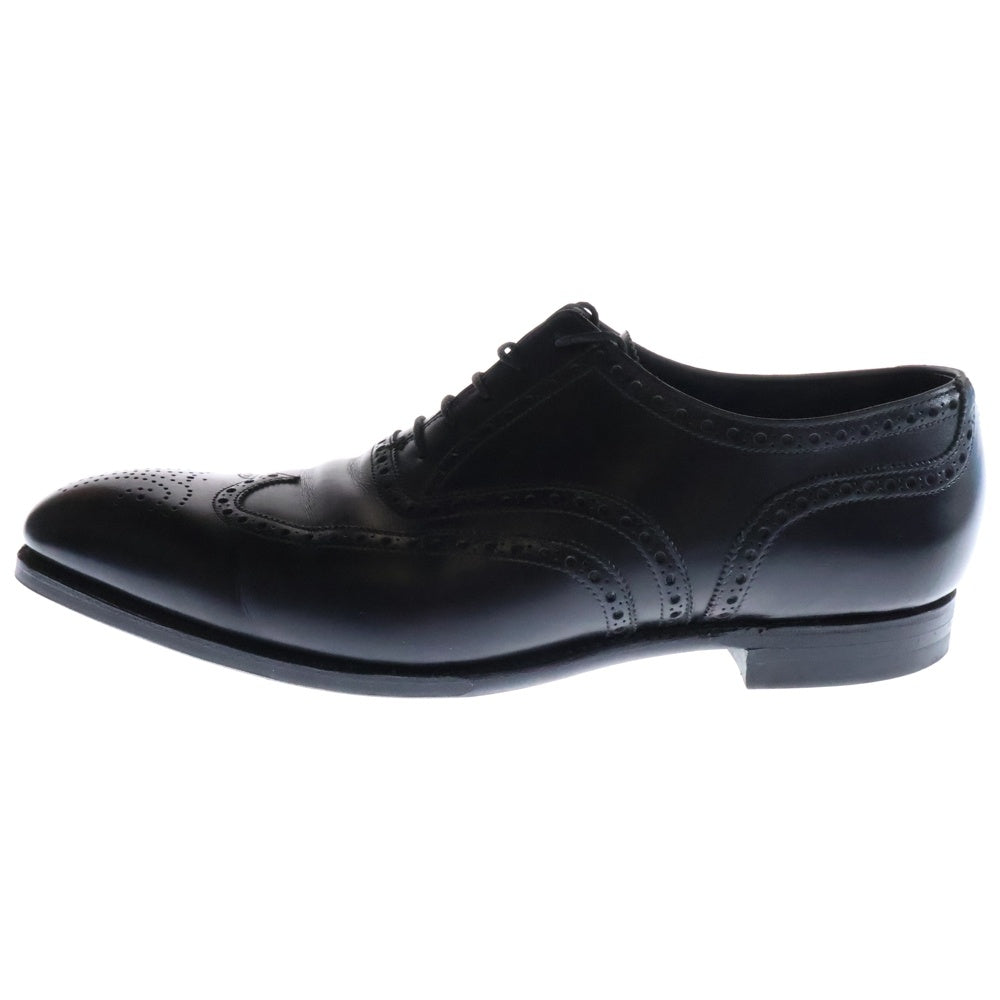 Crockett&Jones(クロケットアンドジョーンズ) 外羽根 ウイングチップ レザー シューズ ブラック 9503