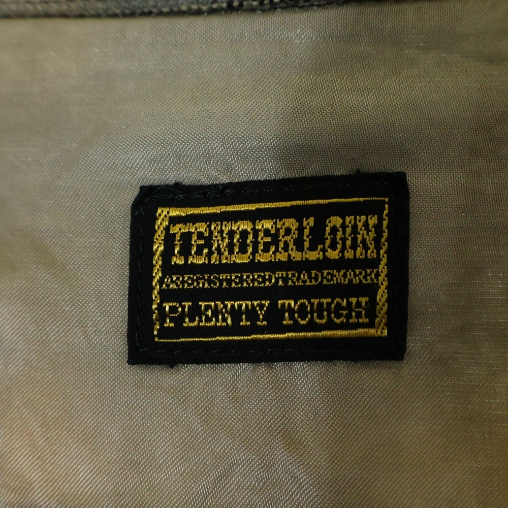 TENDERLOIN(テンダーロイン) 08AW T-WOOL SHT オンブレチェック ウールナイロン オープンカラー 長袖シャツ ベージュ/ブラック