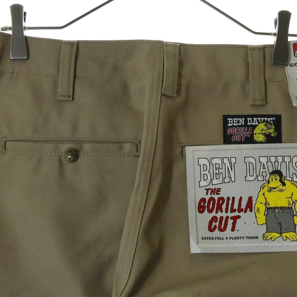 BEN DAVIS(ベンデイビス) GORILLA CUT ゴリラカット 10.5oz ワイド フリスコパンツ ワークパンツ ブラウン 675
