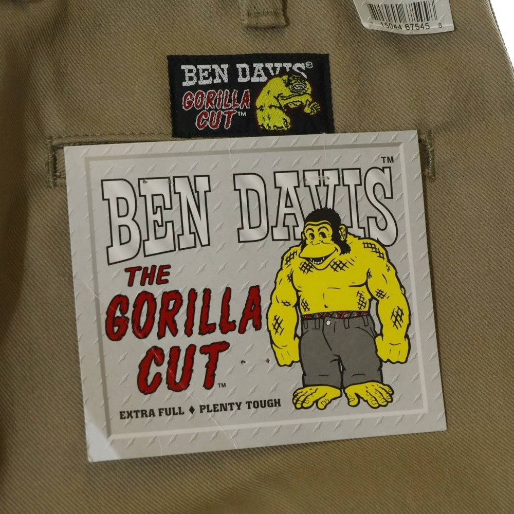 BEN DAVIS(ベンデイビス) GORILLA CUT ゴリラカット 10.5oz ワイド フリスコパンツ ワークパンツ ブラウン 675