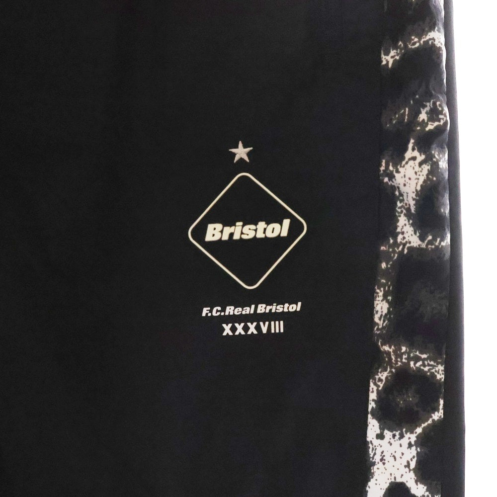 F.C.R.B./F.C.Real Bristol/FCRB(エフシーアールビー/エフシーレアルブリストル) 17AW ×WTAPS ダブルタップス レオパード プラクティス トラックパンツ ブラック FCRB-178119