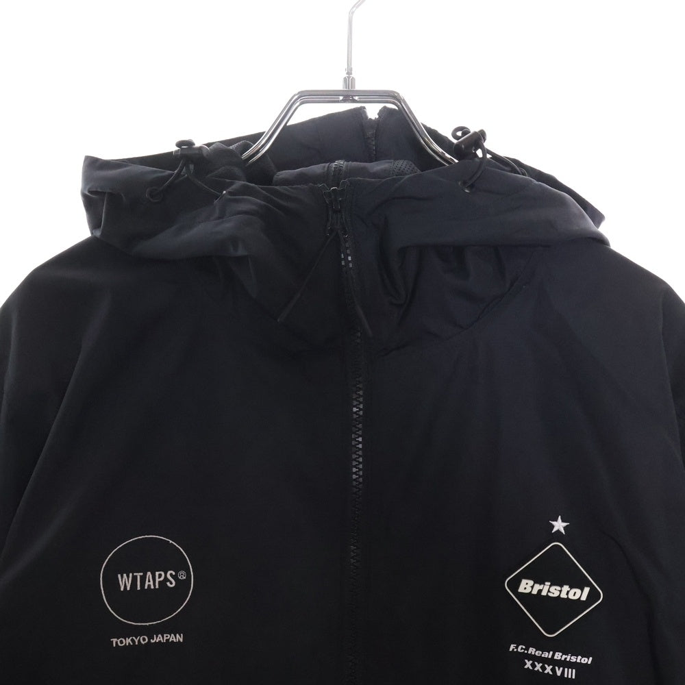 F.C.R.B./F.C.Real Bristol/FCRB(エフシーアールビー/エフシーレアルブリストル) 17AW ×WTAPS ダブルタップス レオパード プラクティス ジップアップジャケット ブラック FCRB-178118