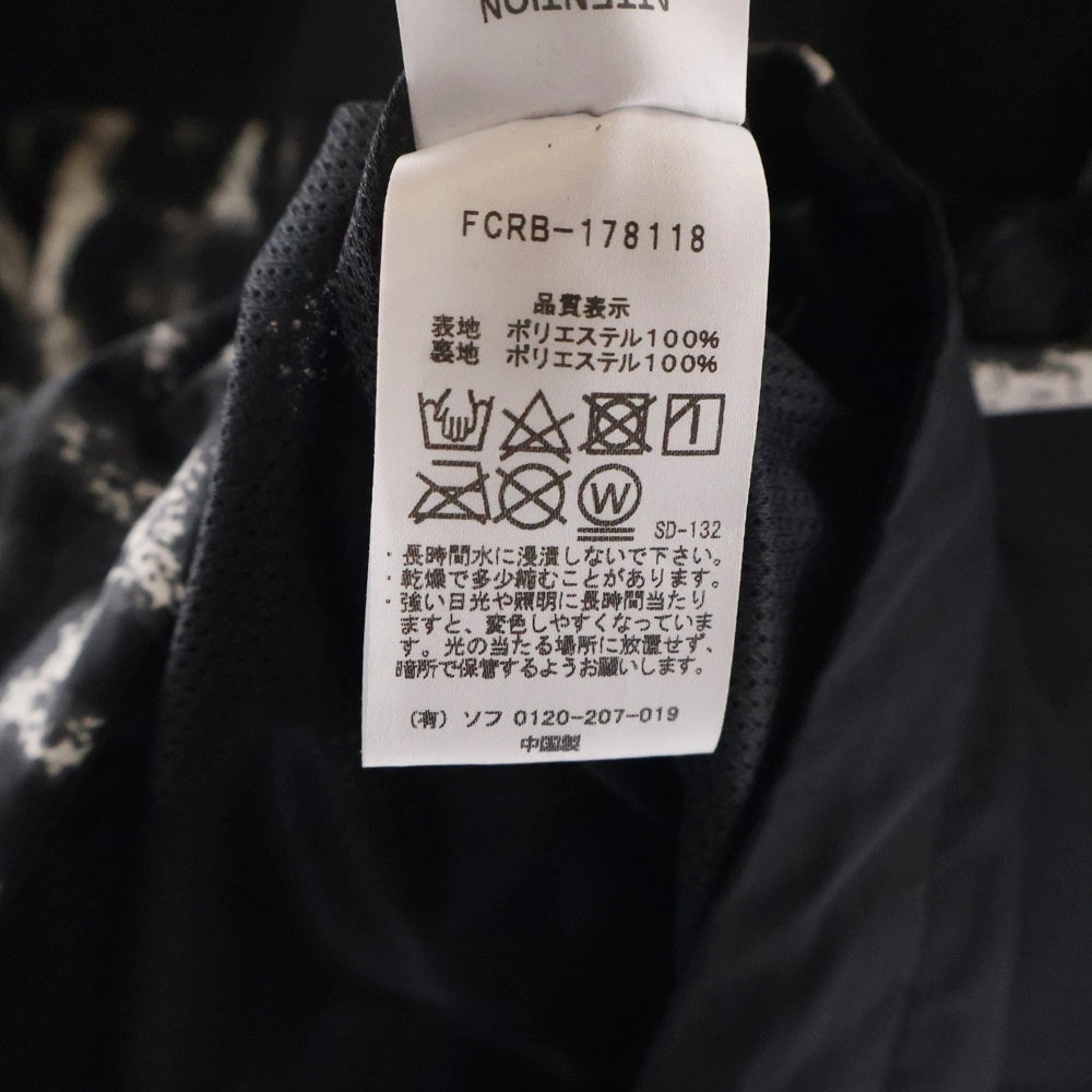 F.C.R.B./F.C.Real Bristol/FCRB(エフシーアールビー/エフシーレアルブリストル) 17AW ×WTAPS ダブルタップス レオパード プラクティス ジップアップジャケット ブラック FCRB-178118