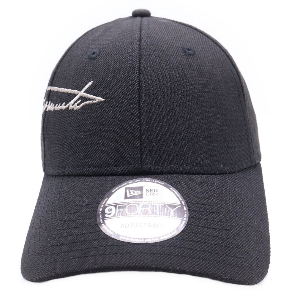Yohji Yamamoto POUR HOMME(ヨウジヤマモト プールオム) 20SS ×NEW ERA ヨウジヤマモト プールオム ロゴエンブロイダリー シグネイチャー ベースボールキャップ ブラック HN-H87-864