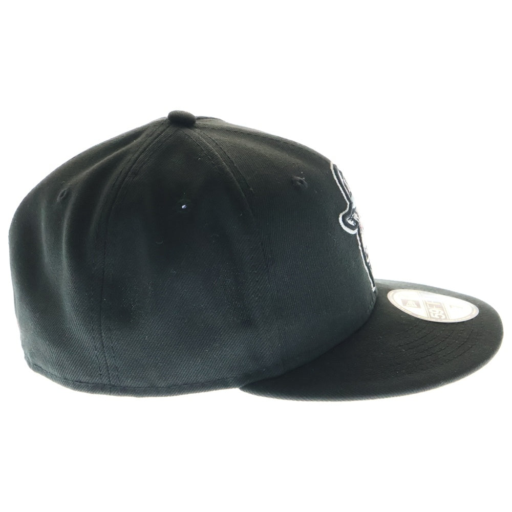 SUPREME(シュプリーム) 22SS ×NEW ERA Goat Cap ニューエラ ゴート ロゴ エンブロイダリー ベースボール キャップ 帽子 ブラック