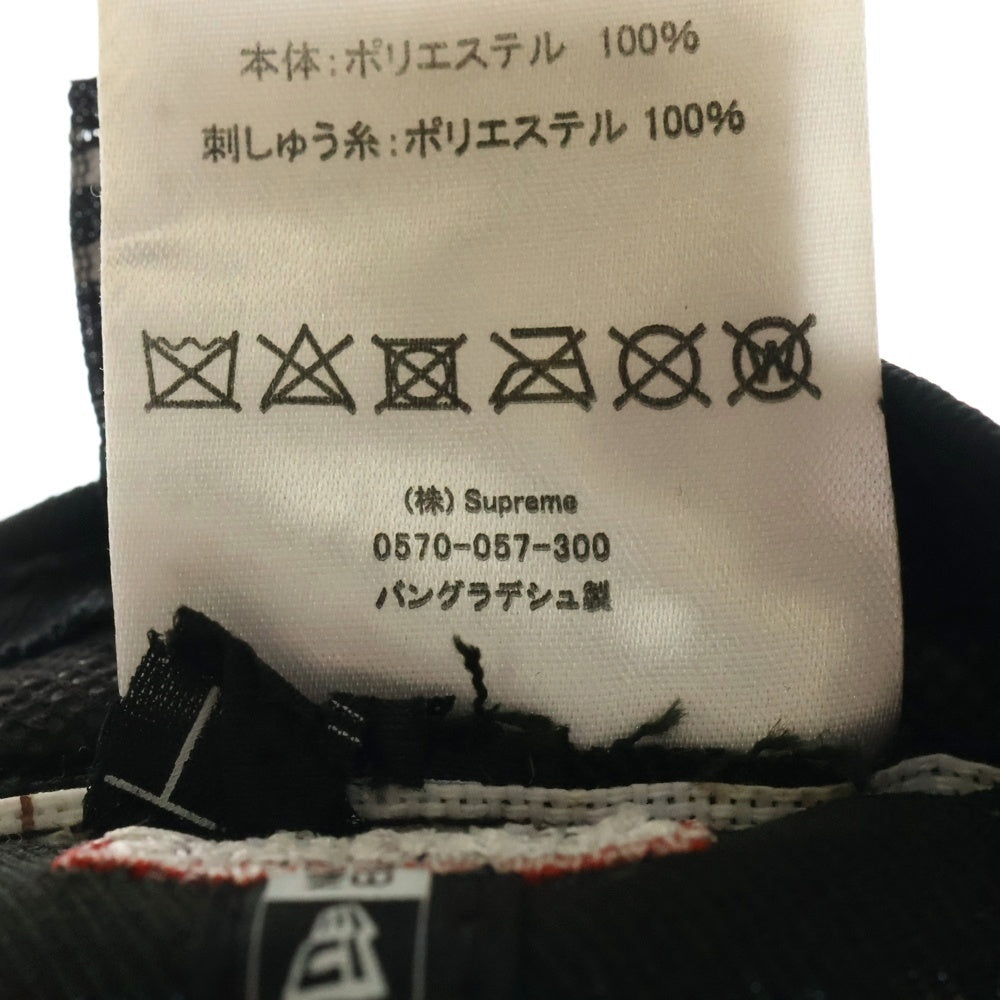 SUPREME(シュプリーム) 22SS ×NEW ERA Goat Cap ニューエラ ゴート ロゴ エンブロイダリー ベースボール キャップ 帽子 ブラック