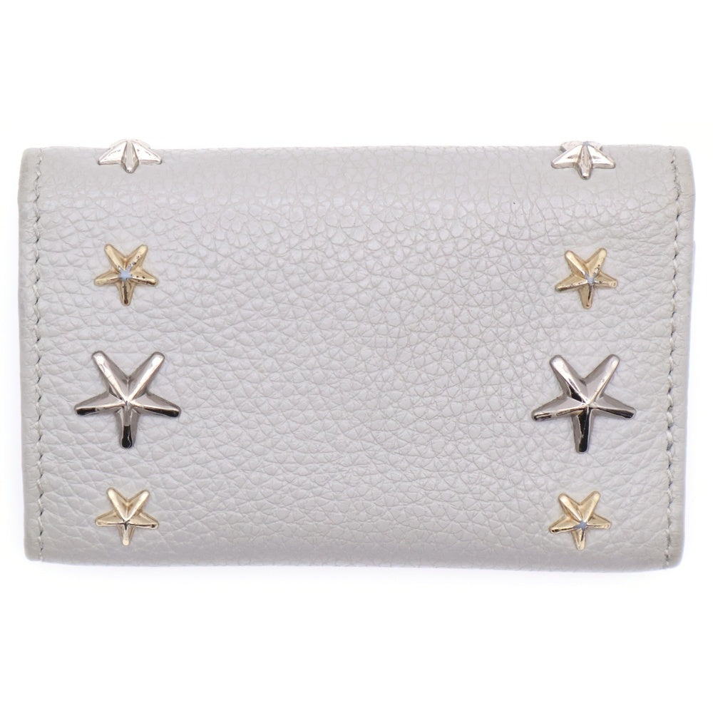 JIMMY CHOO(ジミーチュウ) NEPTUNE KEY CASE ネプチューン スタースタッズ レザー 6連キーケース グレー 101953