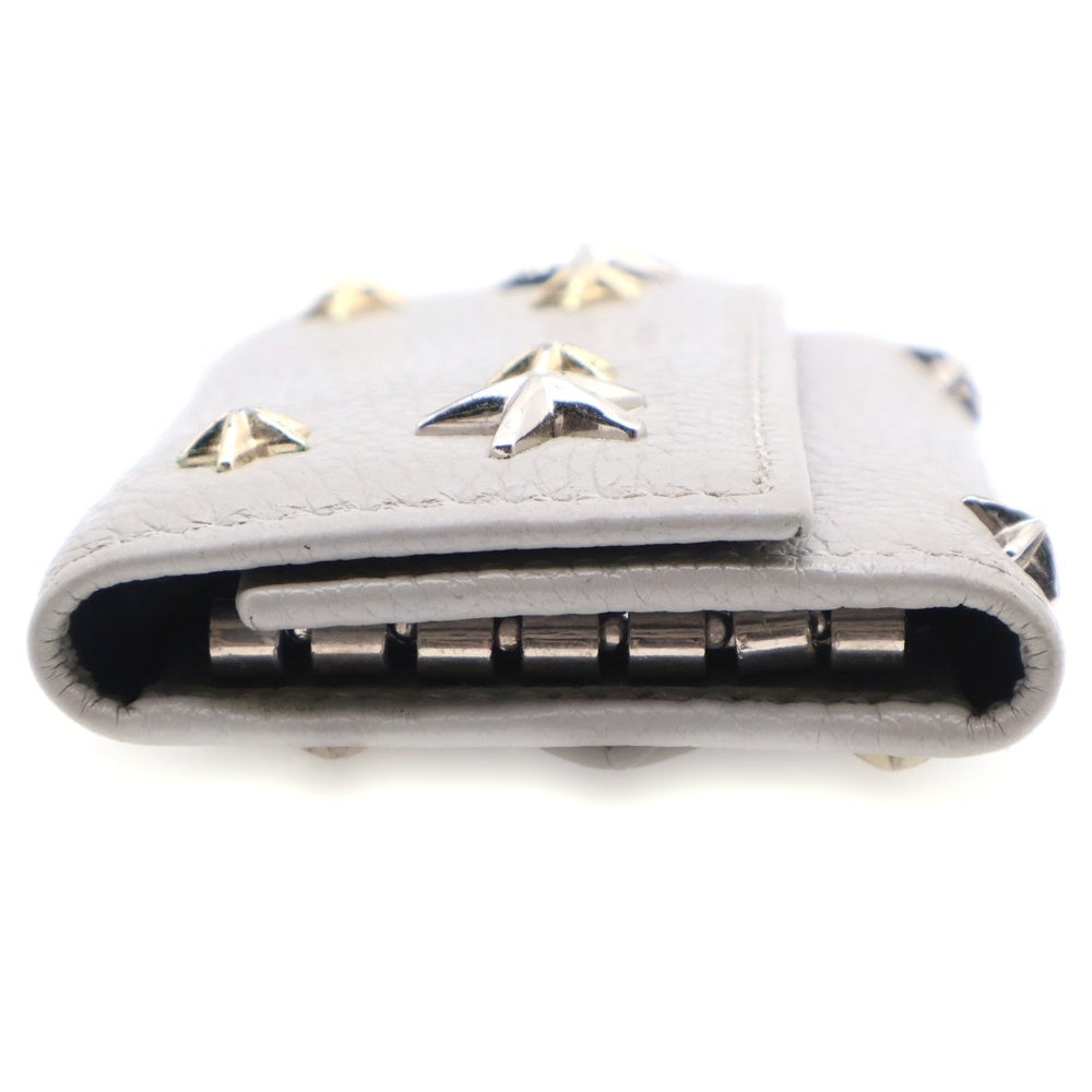 JIMMY CHOO(ジミーチュウ) NEPTUNE KEY CASE ネプチューン スタースタッズ レザー 6連キーケース グレー 101953