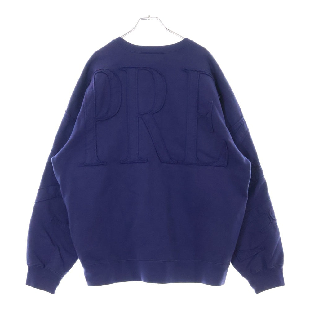 SUPREME(シュプリーム) 22SS Tonal Applique Crewneck トーナル アップリケ クルーネック プルオーバー スウェット パープル