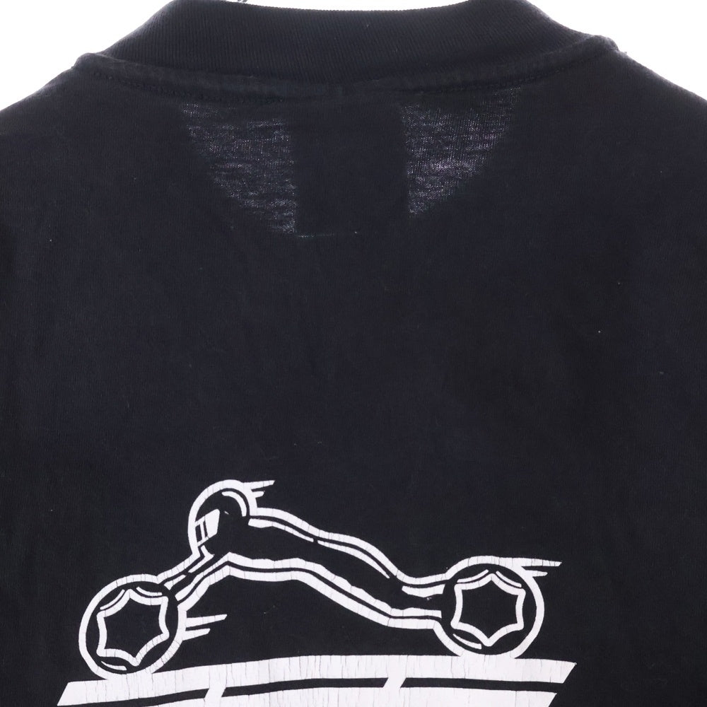 VINTAGE(ヴィンテージ) 90S VINTAGE HARLEY DAVIDSON POCKET TEE ヴィンテージ ハーレーダビッドソン ポケットTシャツ 両面プリント 半袖クルーネックカットソー ブラック