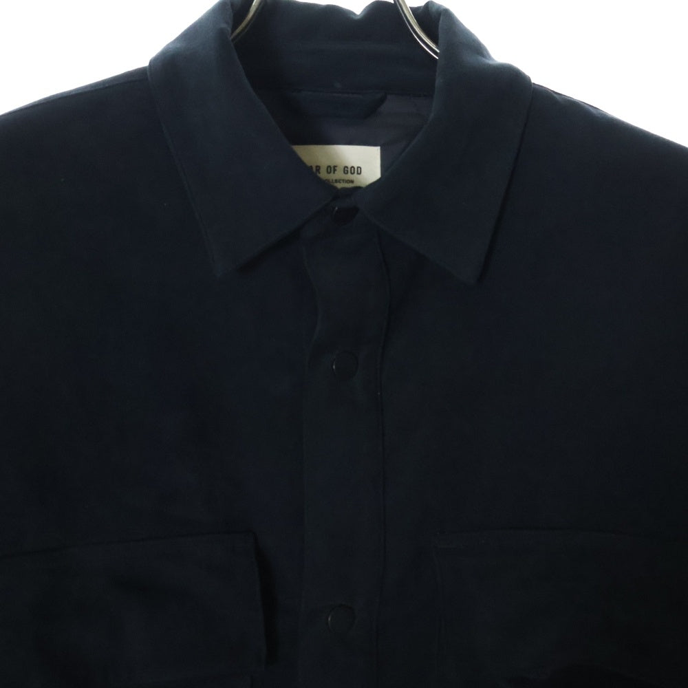 FEAR OF GOD(フィアオブゴッド) 19AW SIXTH COLLECTION ULTRA SUEDE SHIRT JACKET ウルトラスエードシャツジャケット ブラック FG-30-011
