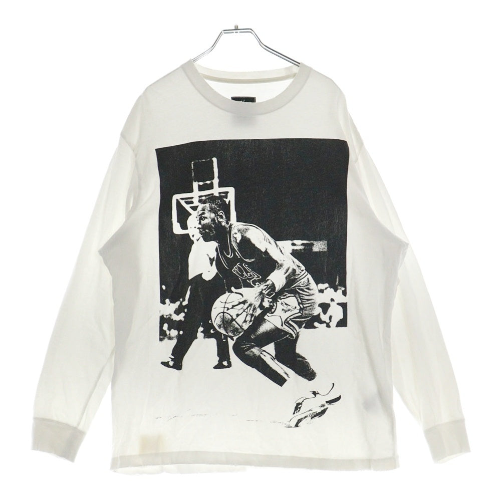 NIKE(ナイキ) JORDAN BRAND ×UNION M J L/S T-SHIRT ジョーダン ブランド ユニオン ロングスリーブ クルーネック長袖Tシャツ カットソー ホワイト/ブラック DM2842-133