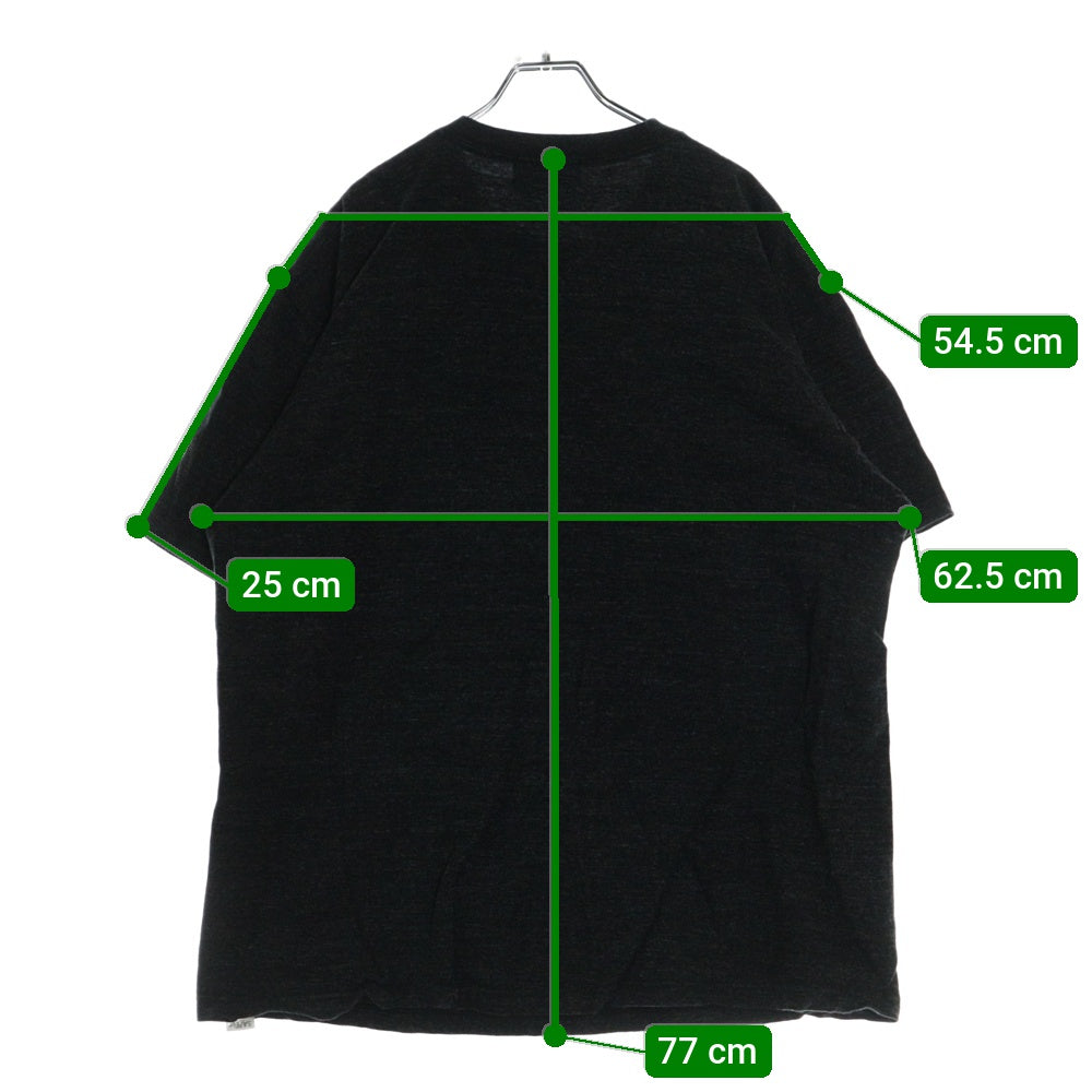 SAPEur(サプール) ロゴプリント クルーネック半袖Tシャツ カットソー グレー