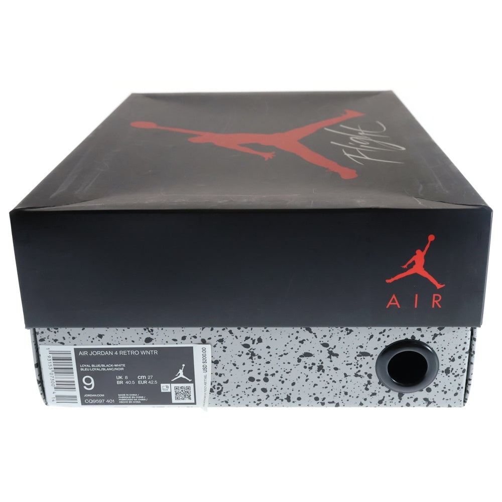 NIKE(ナイキ) AIR JORDAN 4 RETRO WNTR エア ジョーダン 4 レトロ ウィンター ハイカットスニーカー ブルー US9/27cm CQ9597-401