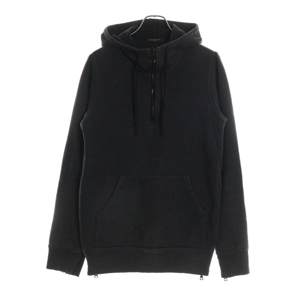 BALMAIN(バルマン) ハーフジップ コットン スウェットプルオーバーパーカー ネイビー JB203